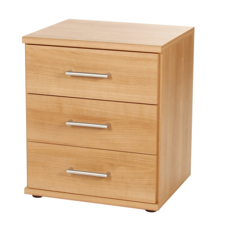 Omega 3 Drawer Chest Beech - Click Image to Close